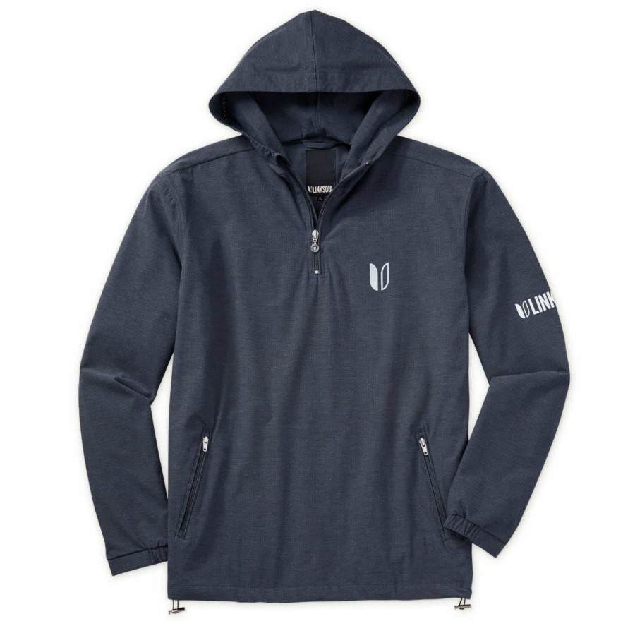 Men Linksoul Outerwear | Tour Logo Boardwalker Ac Hooded Quarter-Zip