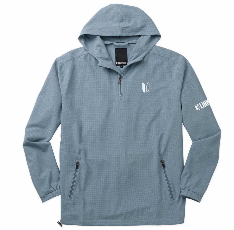 Men Linksoul Tour Logo | Tour Logo Boardwalker Ac Hooded Quarter-Zip