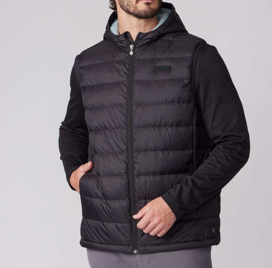 Men Linksoul Outerwear | Trent Down Vest Hoodie