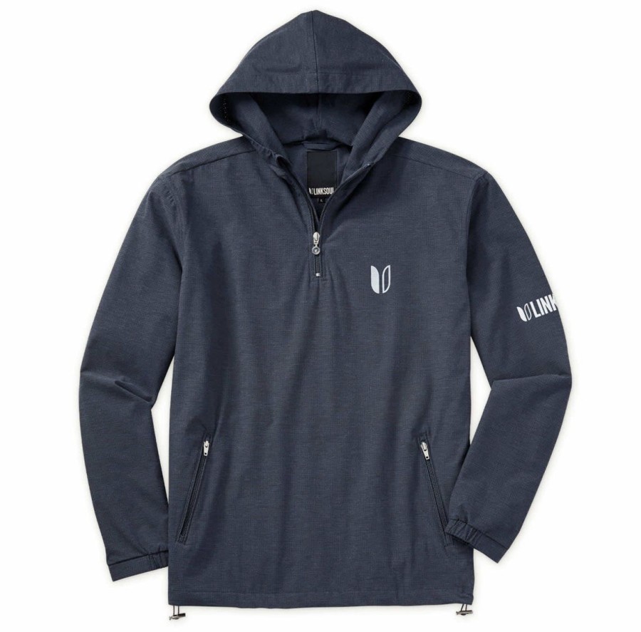 Men Linksoul Tour Logo | Tour Logo Boardwalker Ac Hooded Quarter-Zip