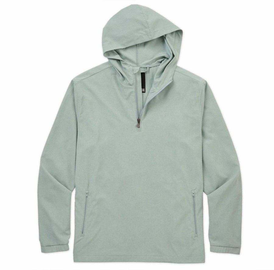 Men Linksoul Outerwear | Boardwalker Ac Hooded Quarter-Zip