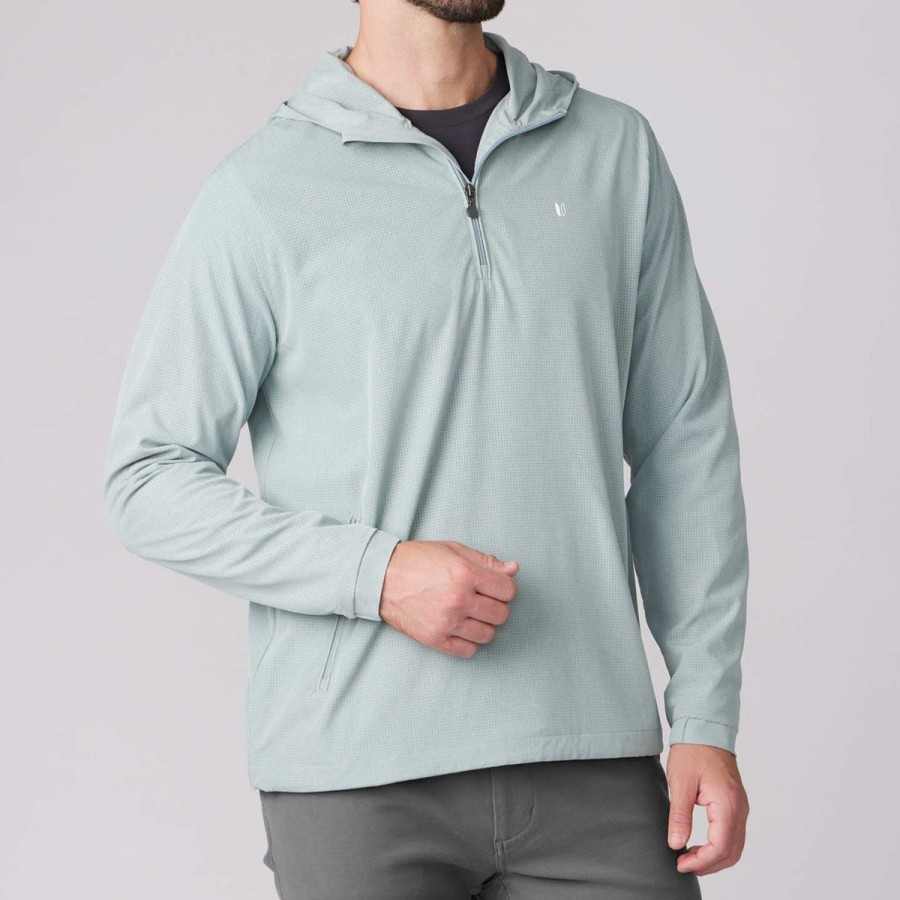 Men Linksoul Outerwear | Boardwalker Ac Hooded Quarter-Zip