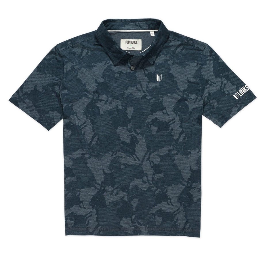 Kids Linksoul | Kid'S Printed Delray Polo