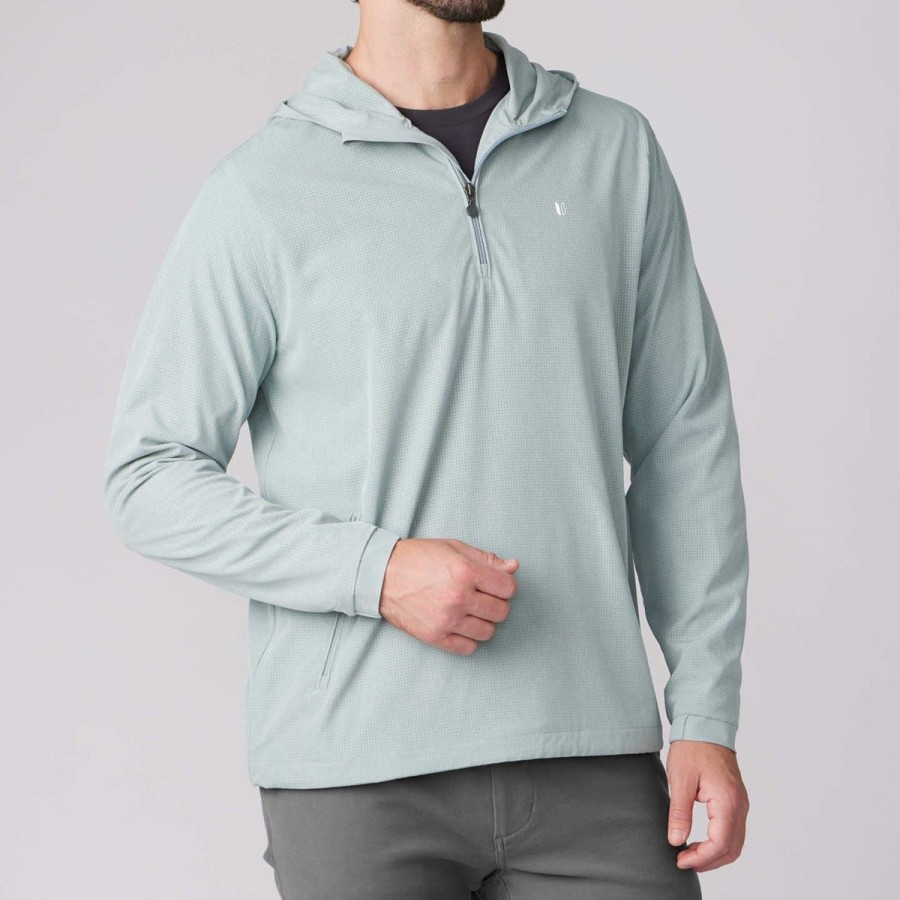 Men Linksoul Jackets & Zip Layers | Boardwalker Ac Hooded Quarter-Zip