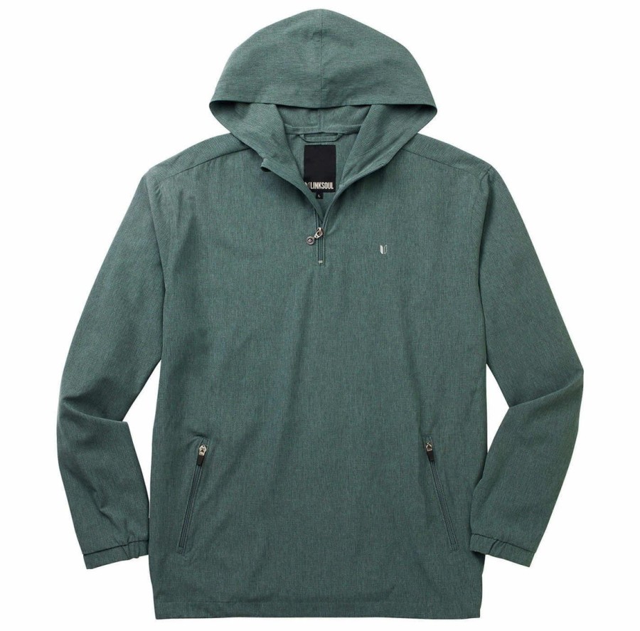 Men Linksoul Outerwear | Boardwalker Ac Hooded Quarter-Zip