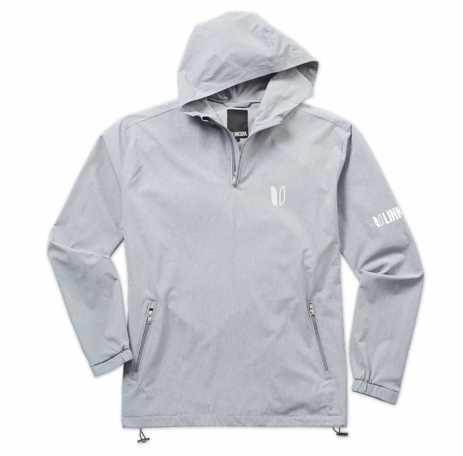 Men Linksoul Outerwear | Tour Logo Boardwalker Ac Hooded Quarter-Zip