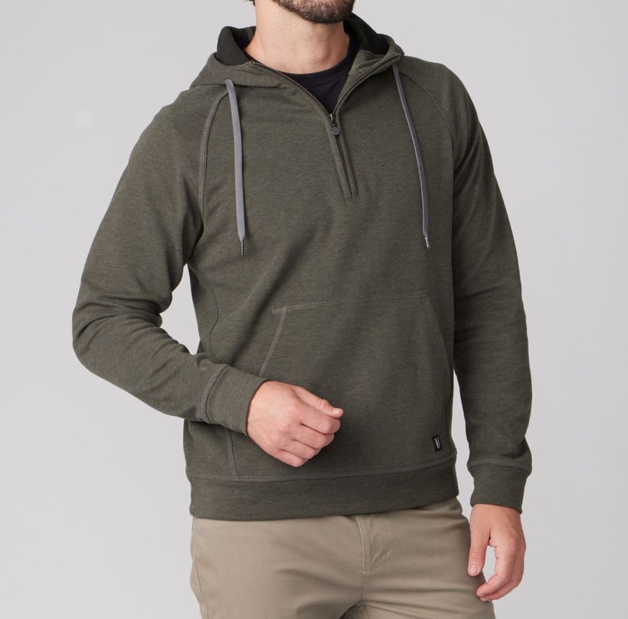 Men Linksoul Jackets & Zip Layers | Driver Quarter-Zip Hoodie