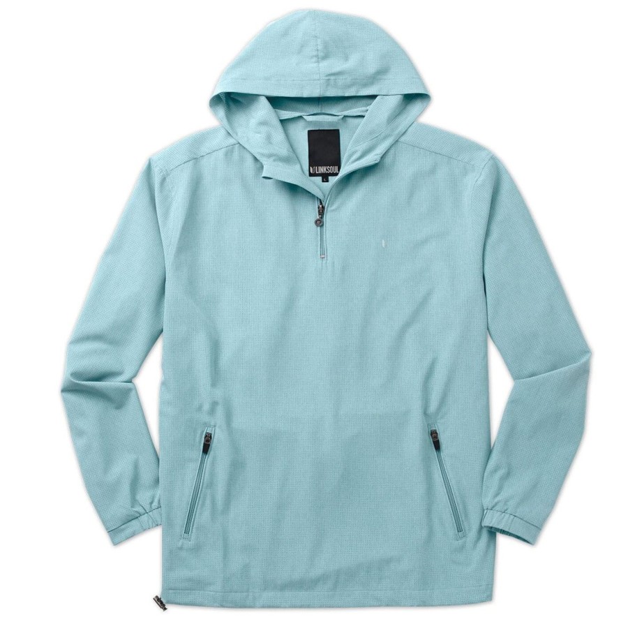 Men Linksoul Jackets & Zip Layers | Boardwalker Ac Hooded Quarter-Zip