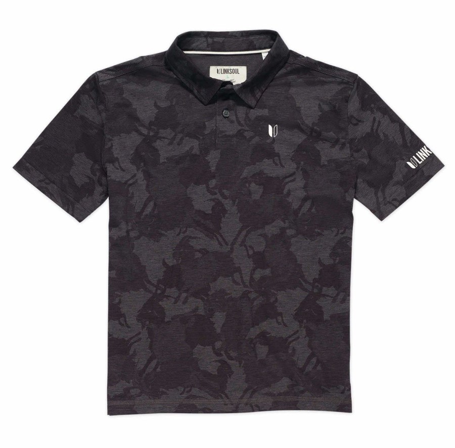 Kids Linksoul | Kid'S Printed Delray Polo