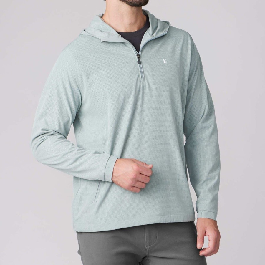 Men Linksoul Windbreakers | Boardwalker Ac Hooded Quarter-Zip