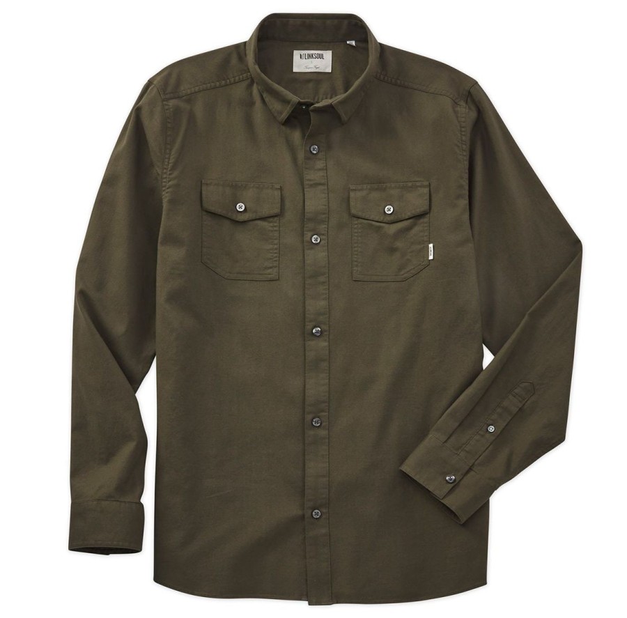 Men Linksoul Full Buttons | Del Mar Long Sleeve Shirt