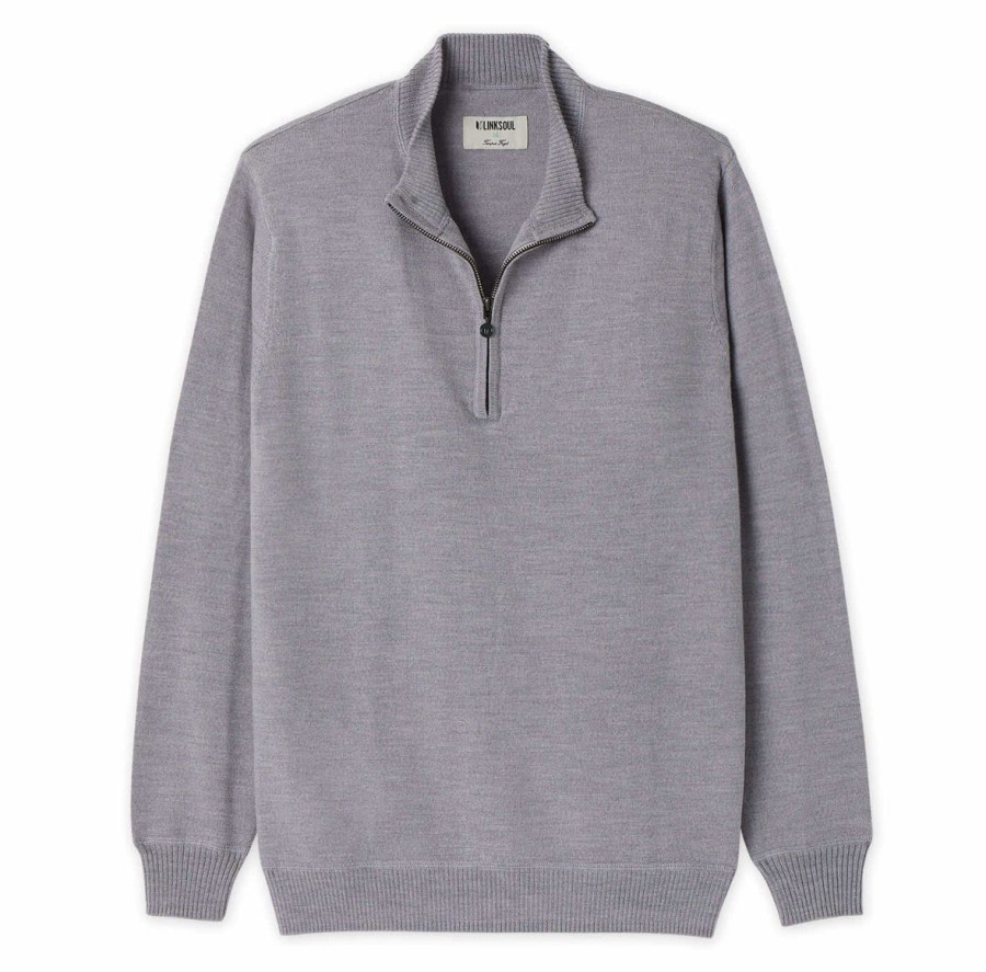 Men Linksoul Sweaters & Pullovers | Melbourne Easy-Care Merino Quarter-Zip